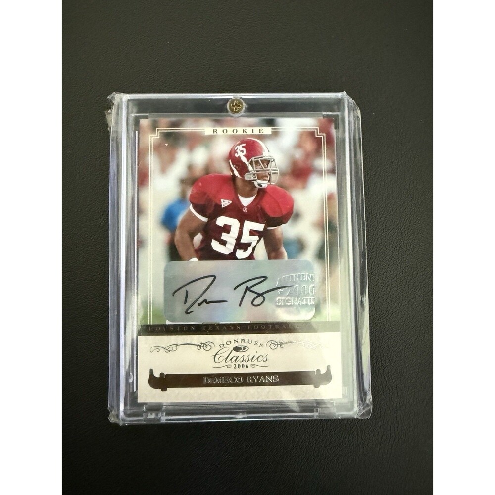 2006 Donruss Classics DeMeco Ryans Rookie Autograph Card 065/599